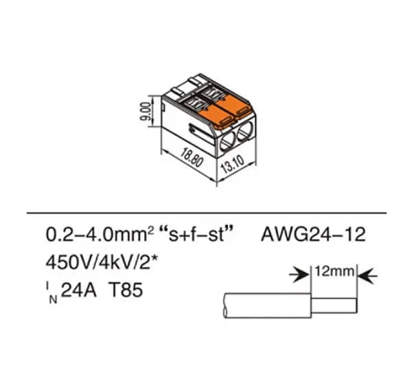 2 Way Snap Connector ECO-Splice (Pack of 60)