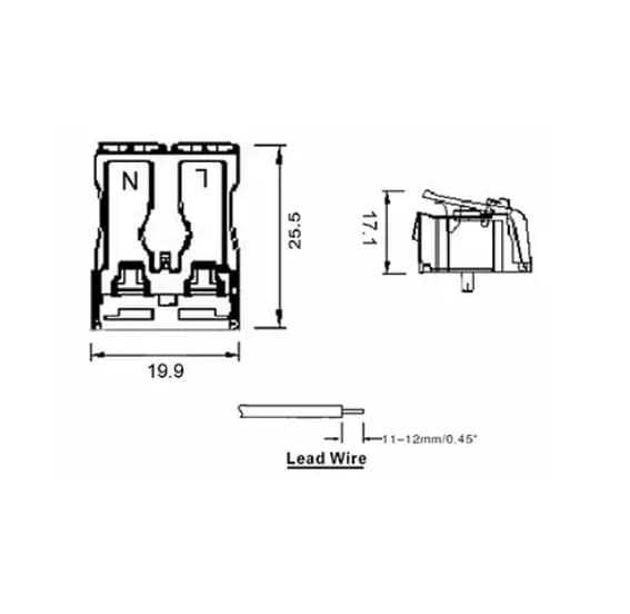 2 Way Push Wire Connector 863 series (Pack of 10)