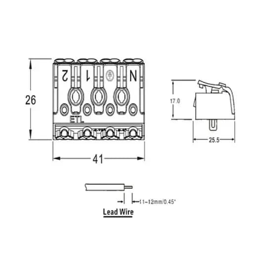 4 Way Push Wire Connector 863 series (Pack of 10)