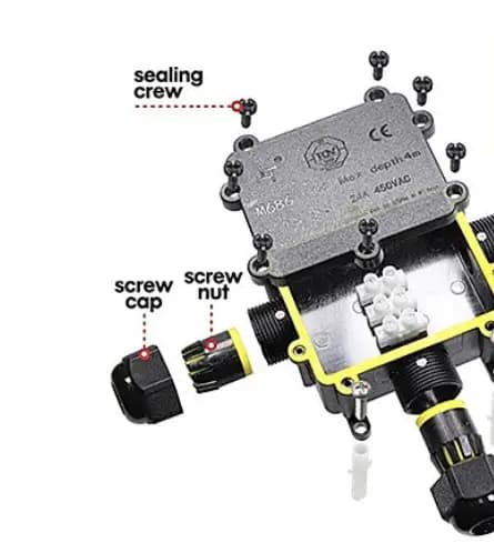 3 Way Junction Box Cable Connector