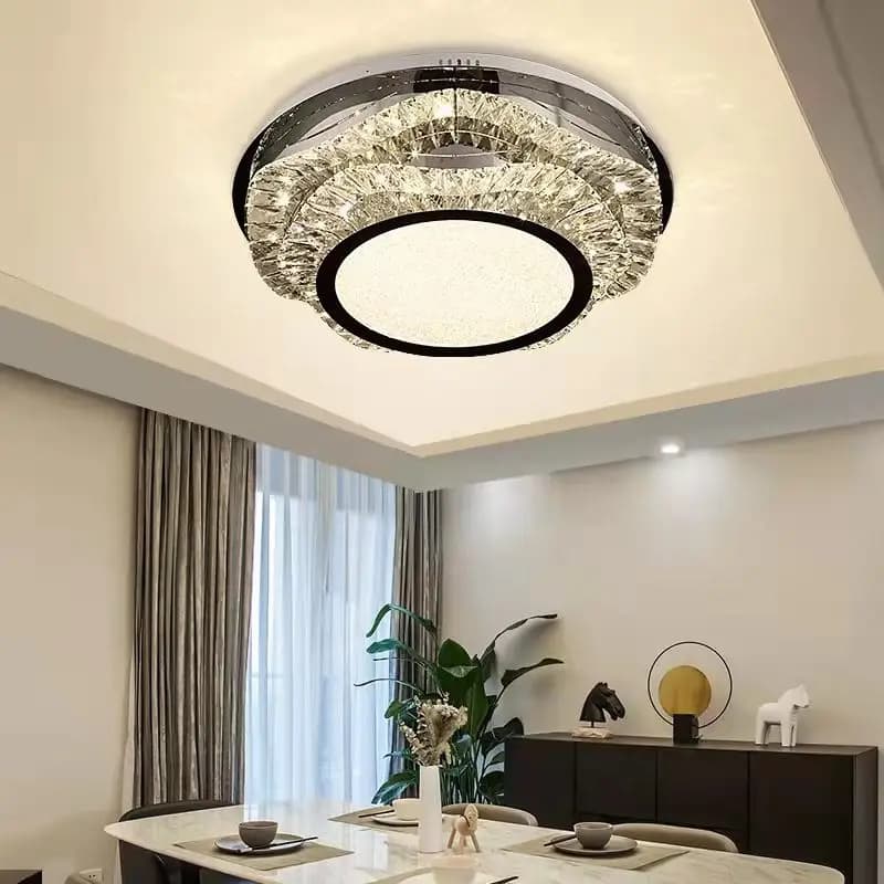 Circle Clear Crystal Chandelier - CH64