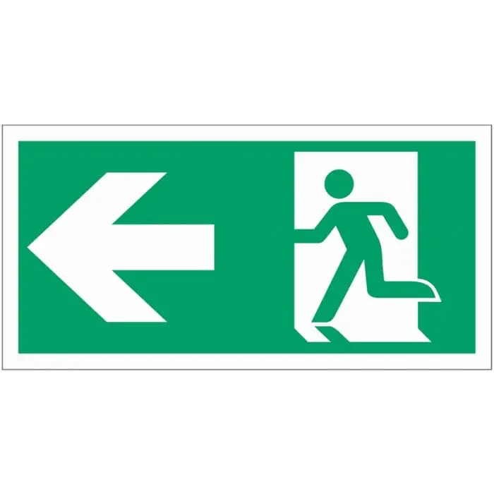Emergency Fire Exit LED Sign (Left/Right)