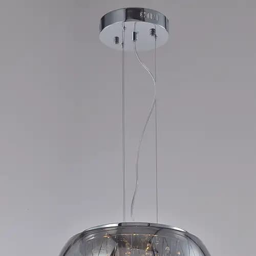 Smoke Grey Modern Pendant Ceiling Light - CP19