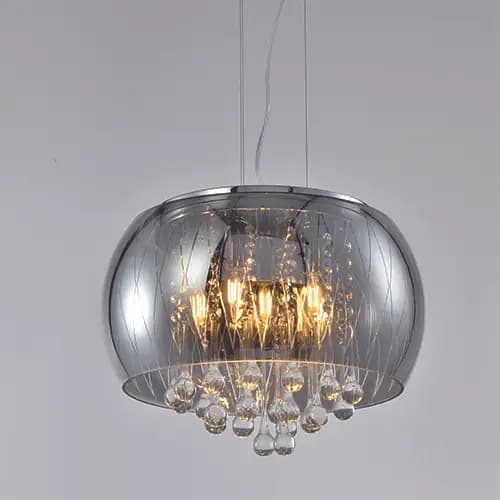 Smoke Grey Modern Pendant Ceiling Light - CP19