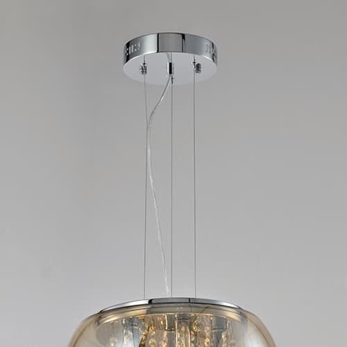 Amber Glass Modern Pendant Ceiling Light - CP20