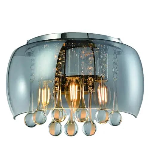 Smokey Grey Modern Wall Light - CP21
