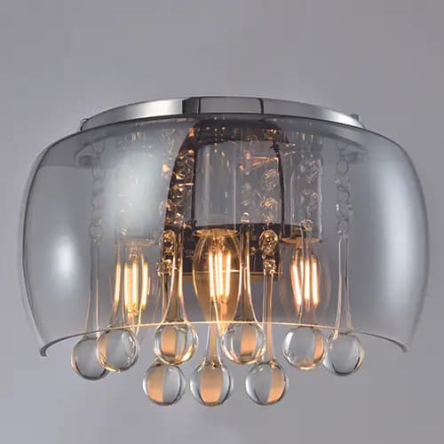 Smokey Grey Modern Wall Light - CP21