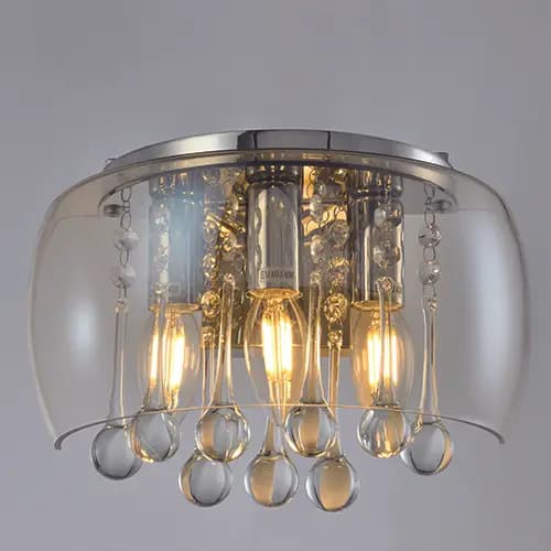 Amber Glass Modern Wall Light - CP22