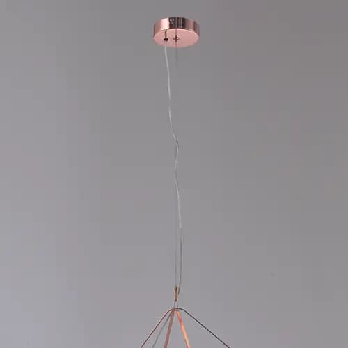 Modern Lantern Pedant Light Rose Gold - CP27