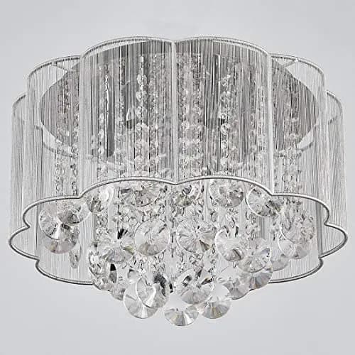 Floral Beaded LED Chandelier - CH138