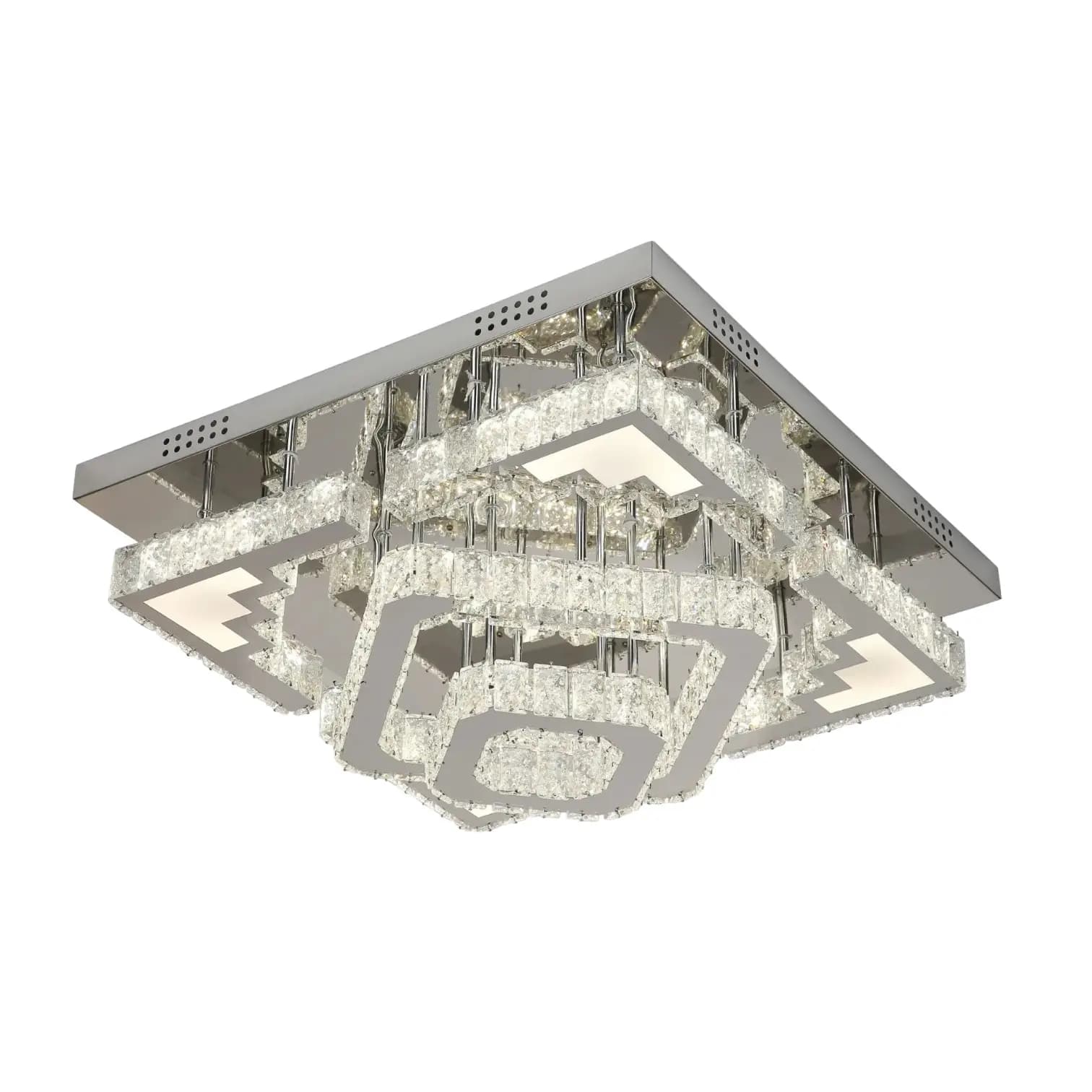 Clear Crystal Square Chandelier CH161