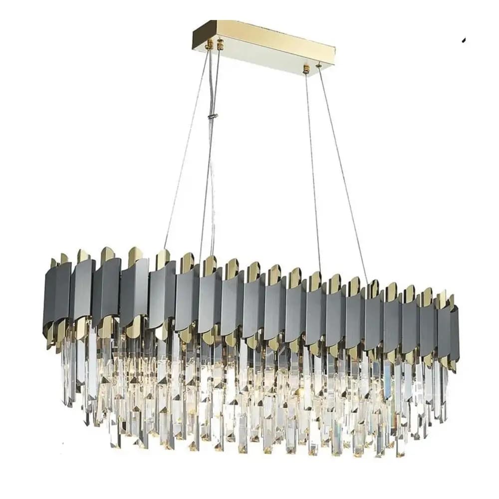 Hanging Chandelier in Gold-Black CH241/12