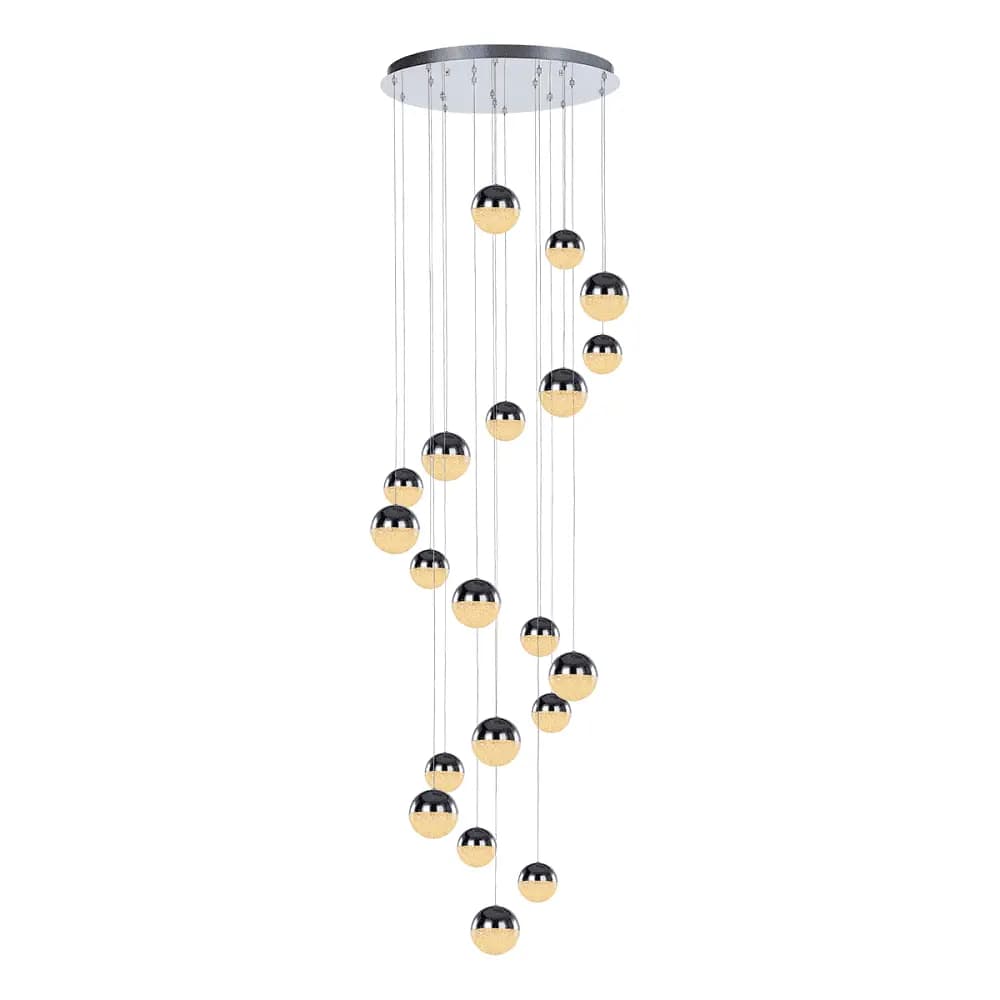 Spiral Cluster Pendant Ceiling - Chrome CH226/20C