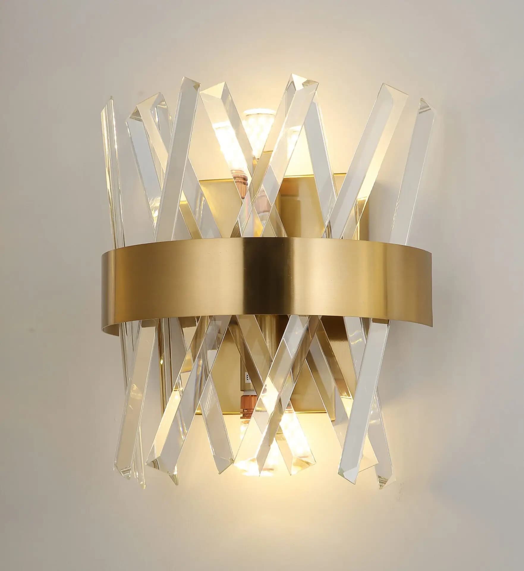 Simplicity Gold Crystal Wall Light - CH208-2G