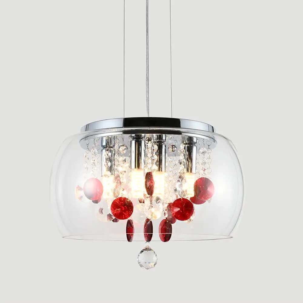 Clear Glass Crystal Ceiling Pendant Light - CP53
