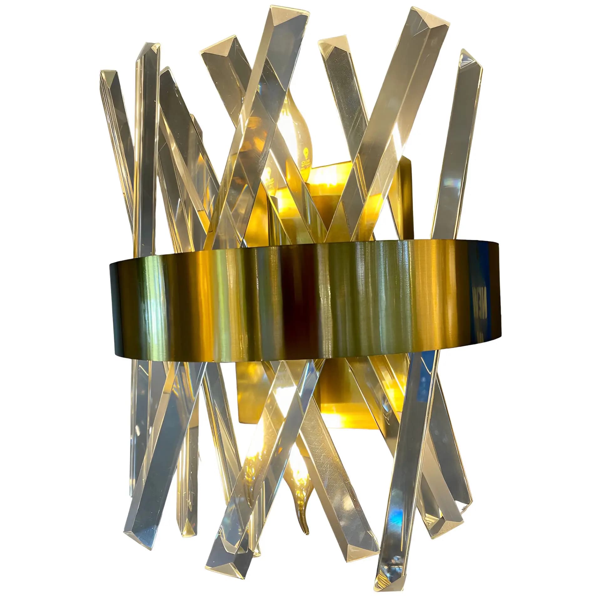 Simplicity Gold Crystal Wall Light - CH208-2G