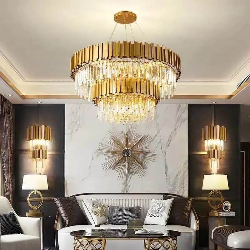 Pendant Gold Ceiling Chandelier - CH232/16G
