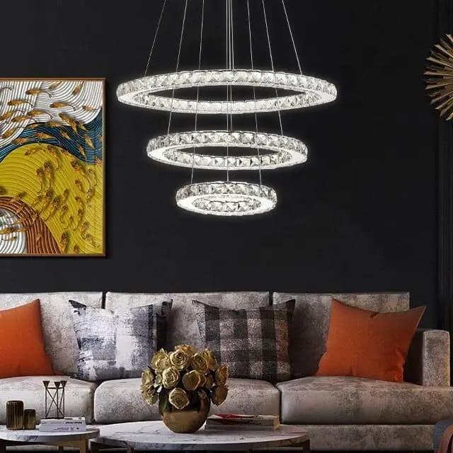 LED Chandelier Crystal Rings CH12/3F