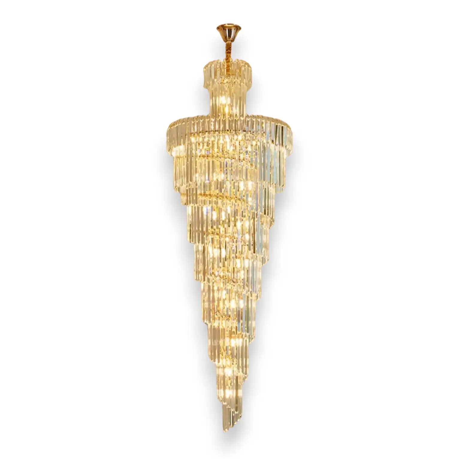 Spiral Stair Chandelier Gold CH151