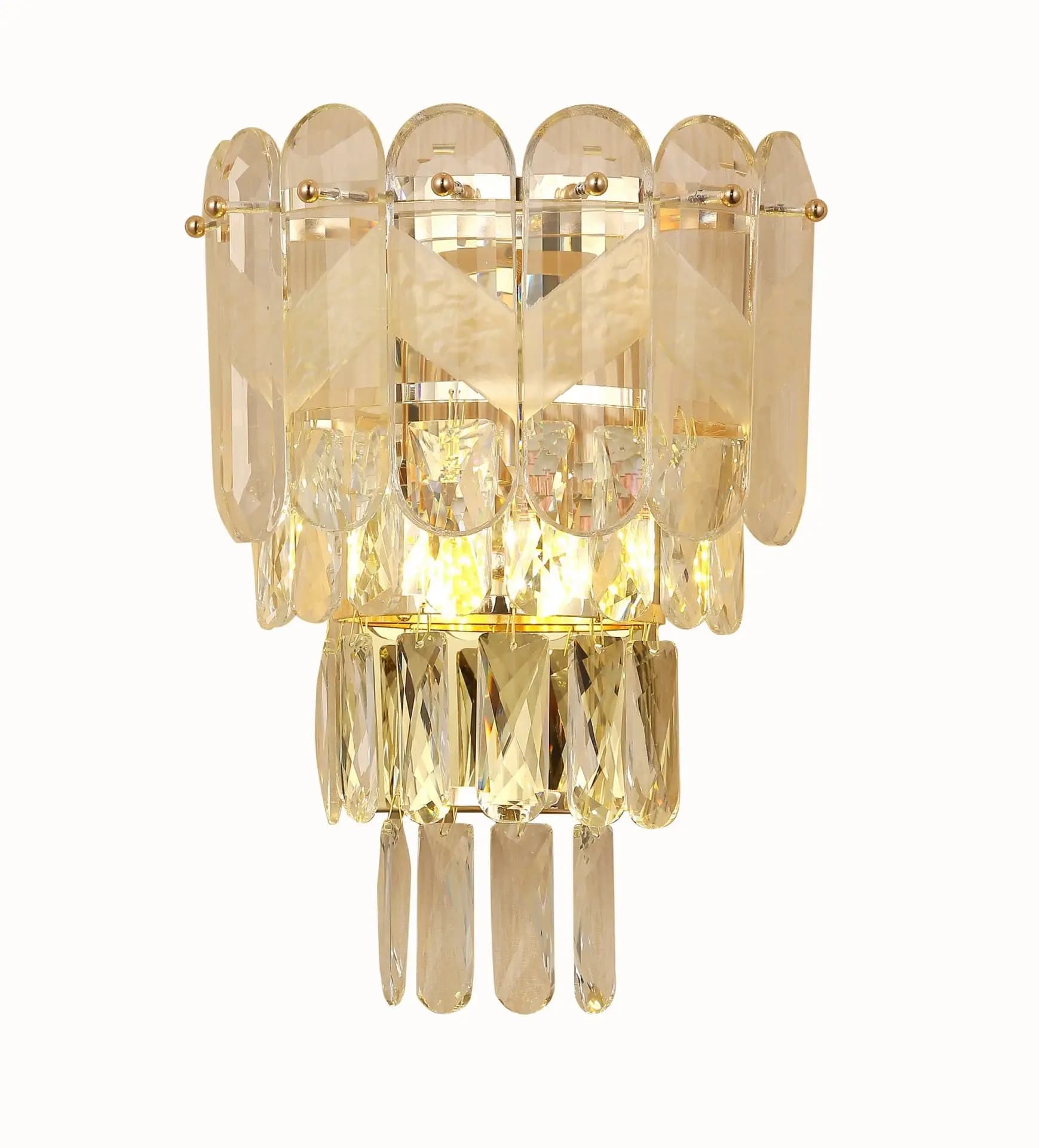 Crafts Crystals Gold Wall-Light CH206/2G