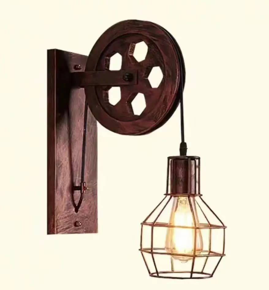 Lifting Pulley Vintage Lamp Wall Light - WL020-30