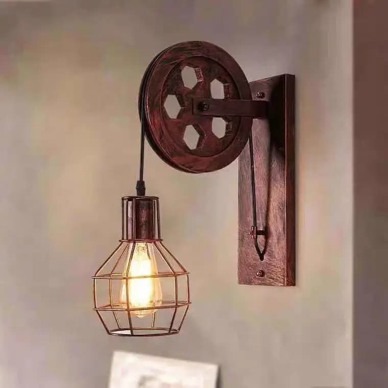 Lifting Pulley Vintage Lamp Wall Light - WL020-30
