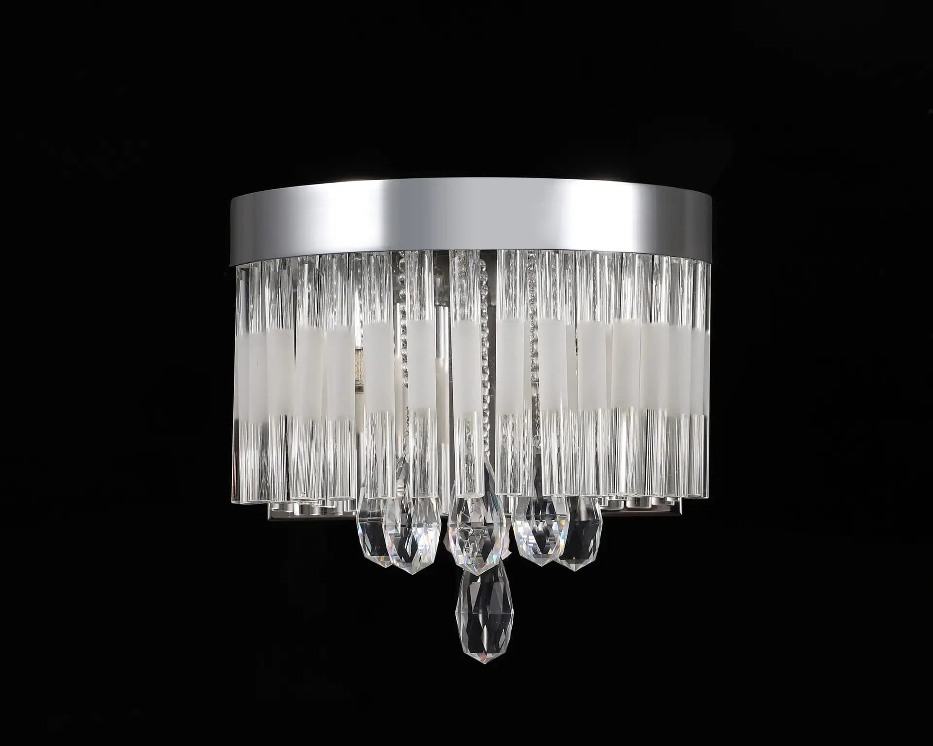 Frosted Crystal Wall Light - CH255C/2
