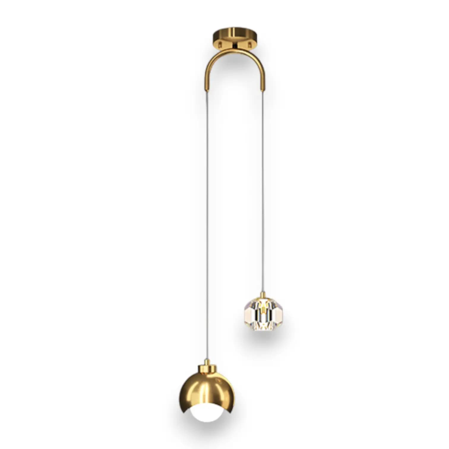 Crystal Ceiling Golden Pendant Light - CP86