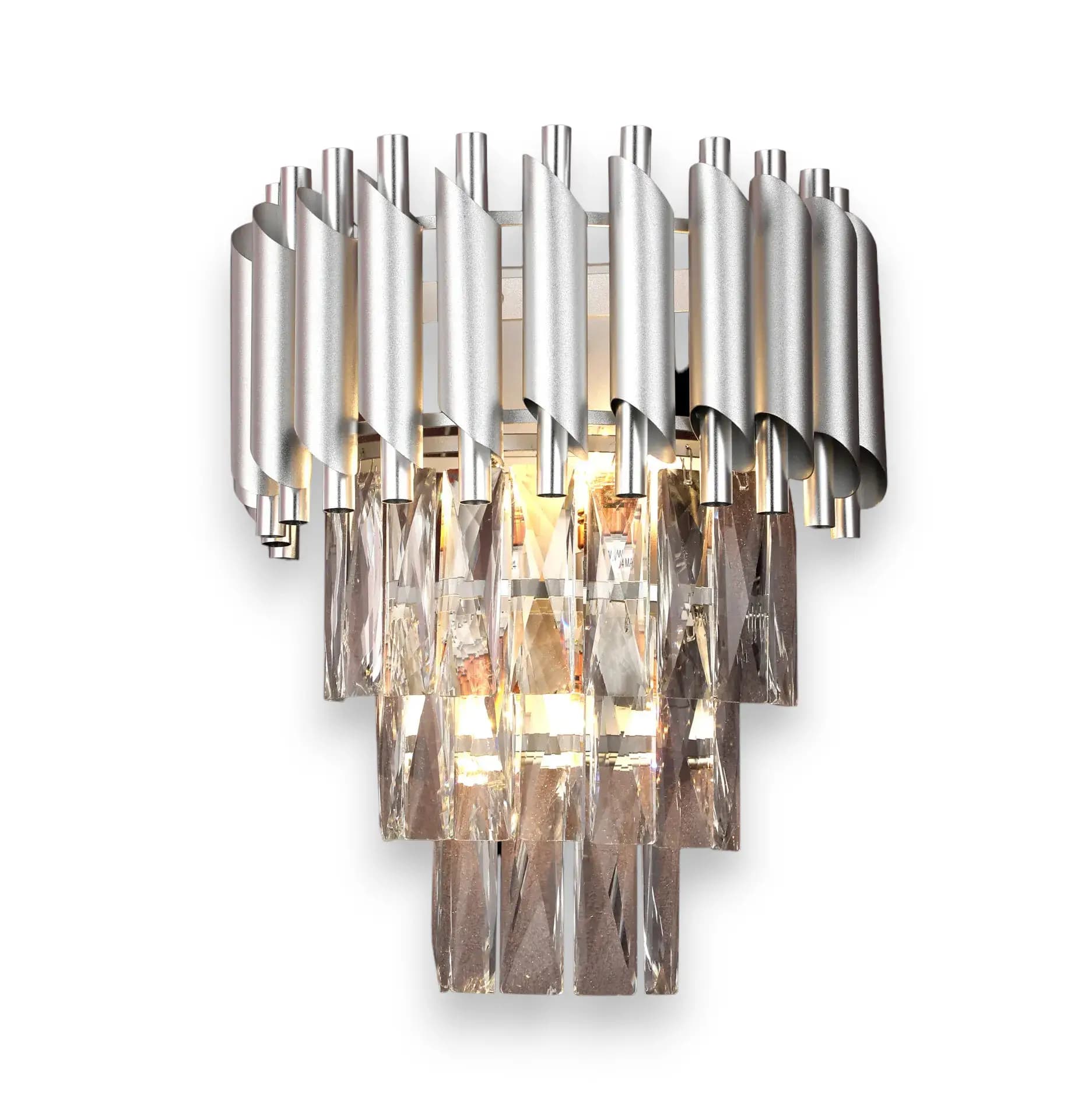Modern Crystal Chrome Wall Light CH255/2C