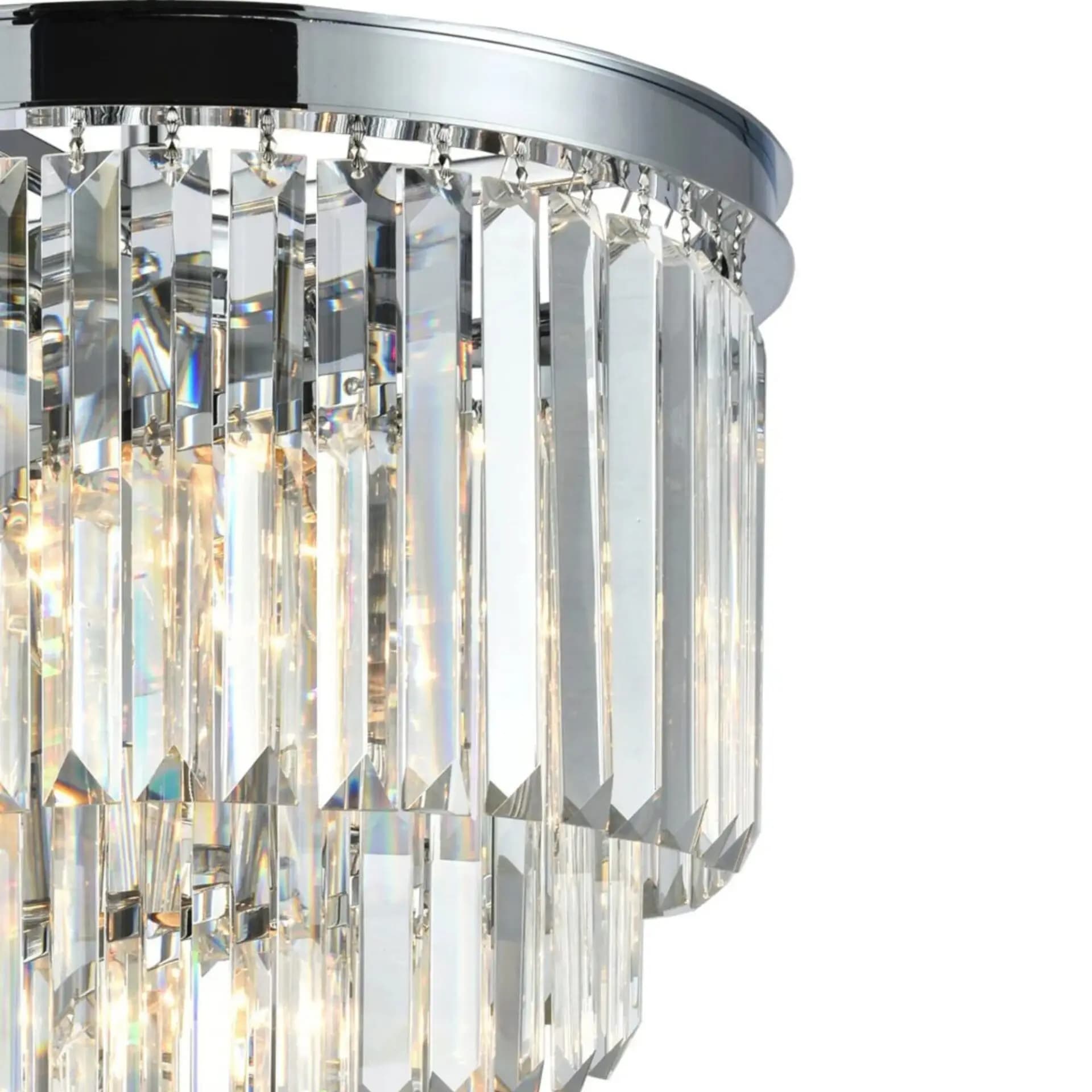 Chrome Spiral Crystal Chandelier CH253/16C