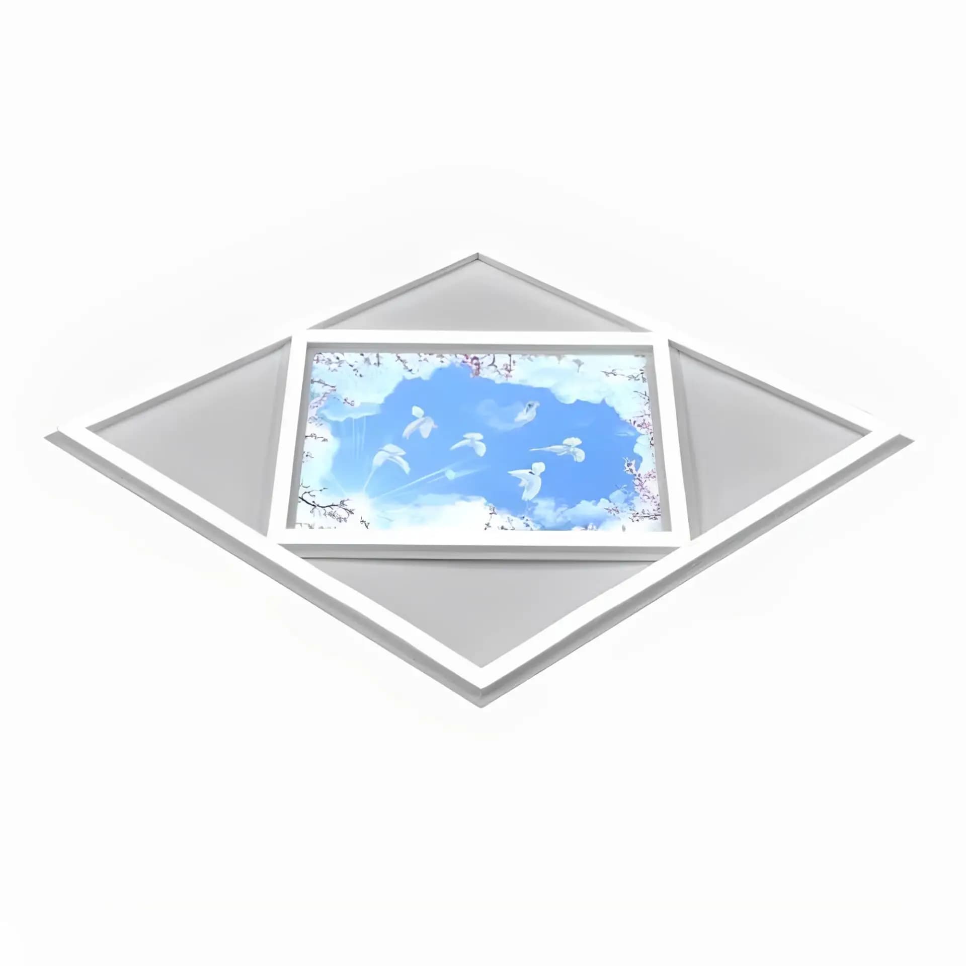 Diamond Shape Bird &amp; Sky LED Panel Light - 600mm X 600mm