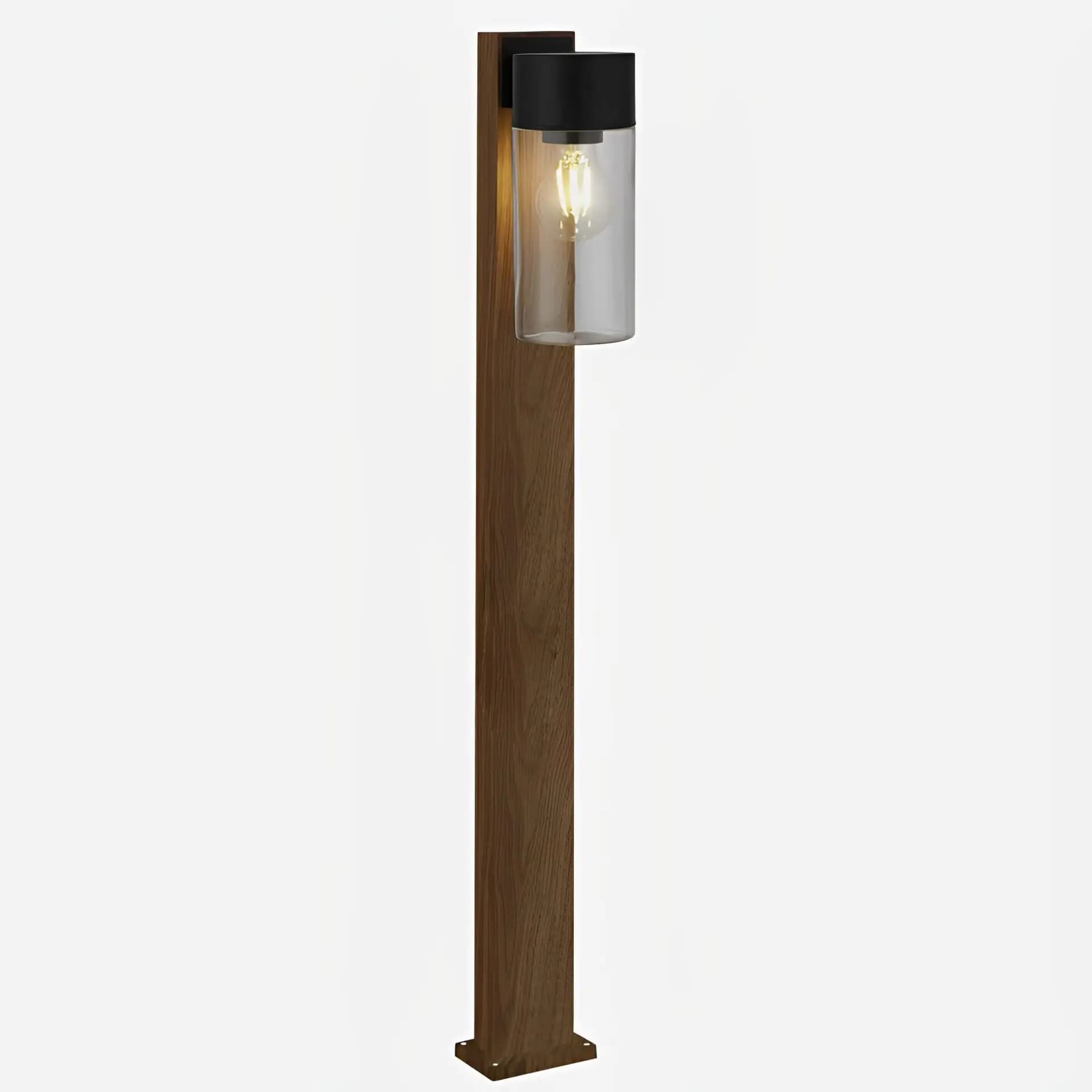 Wooden Pavement Bollard Lamp B16/WOD