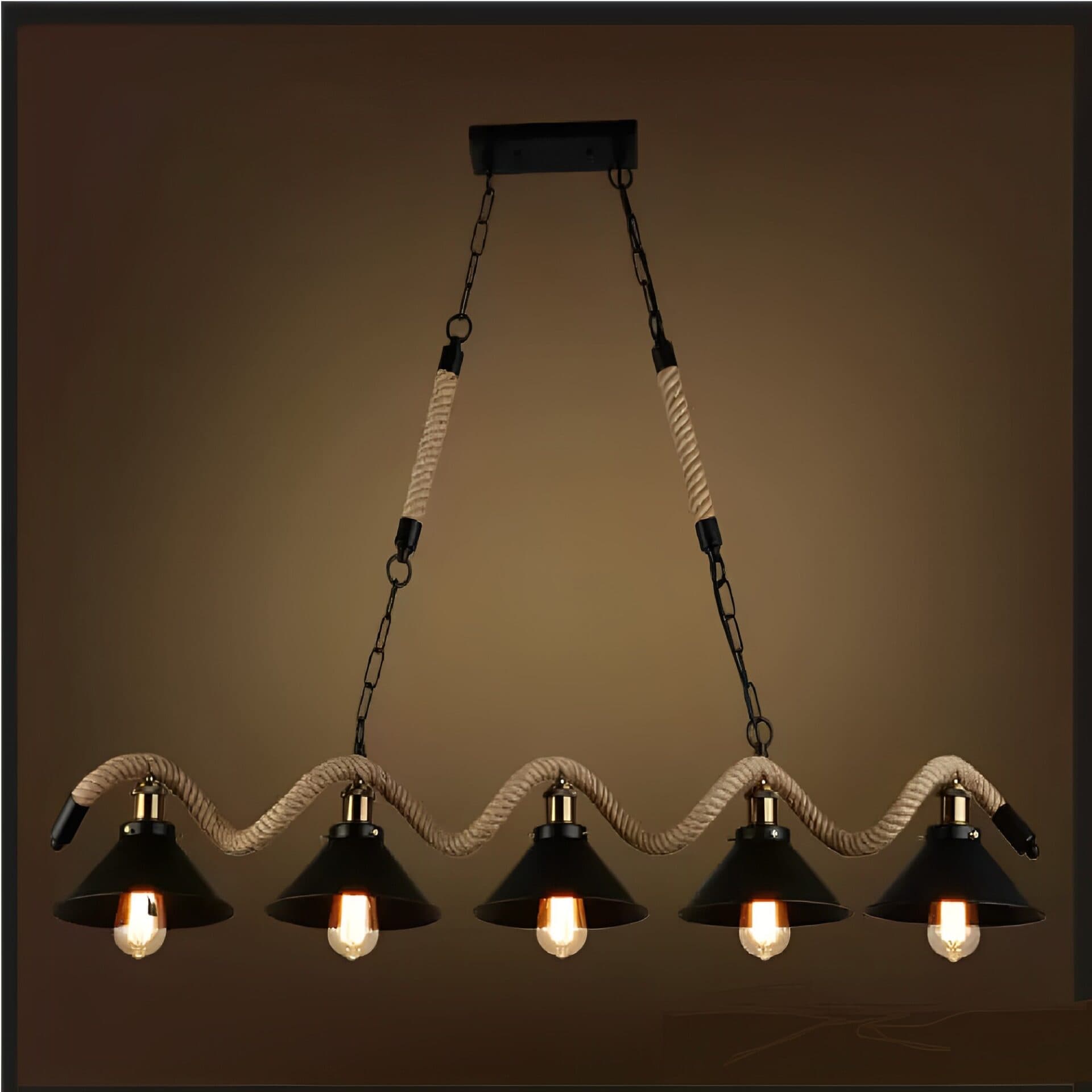 Industrial Style Bar Rope Chandelier CP103