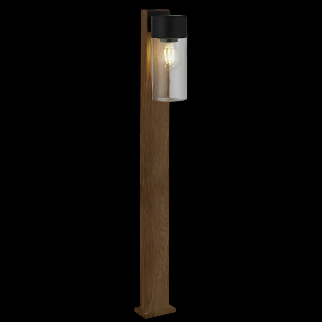 Wooden Pavement Bollard Lamp B16/WOD