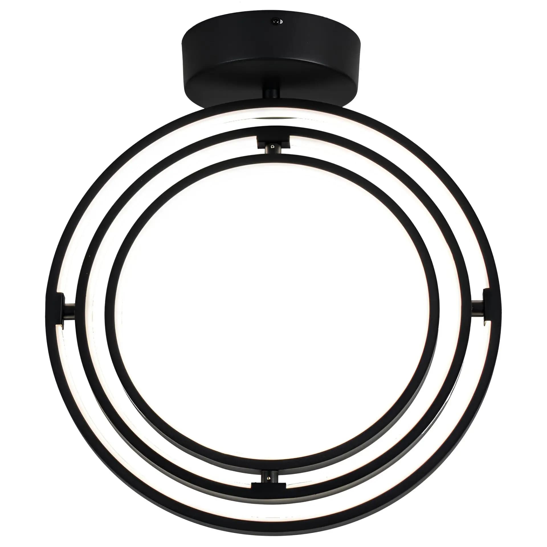 Modern Atom Rings Black Chandelier CP125