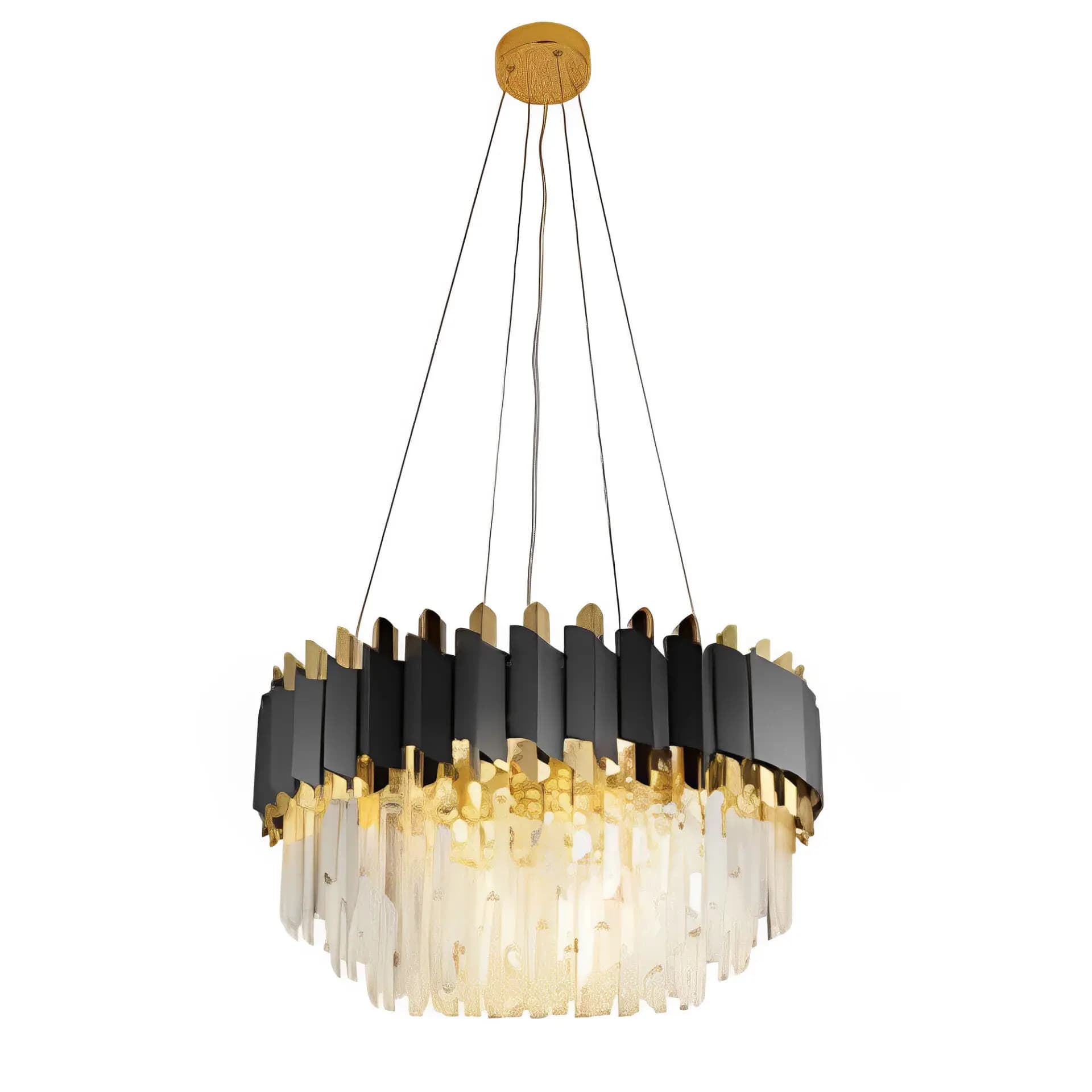 Ceiling Chandelier in Gold-Black CH241/6