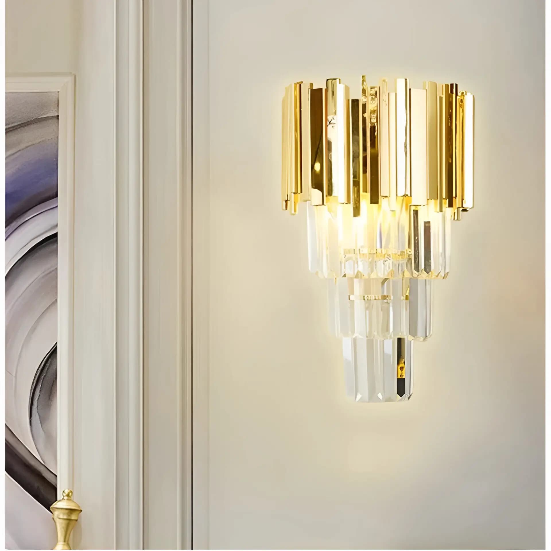 Crystal Gold Wall Light – CH232/3A