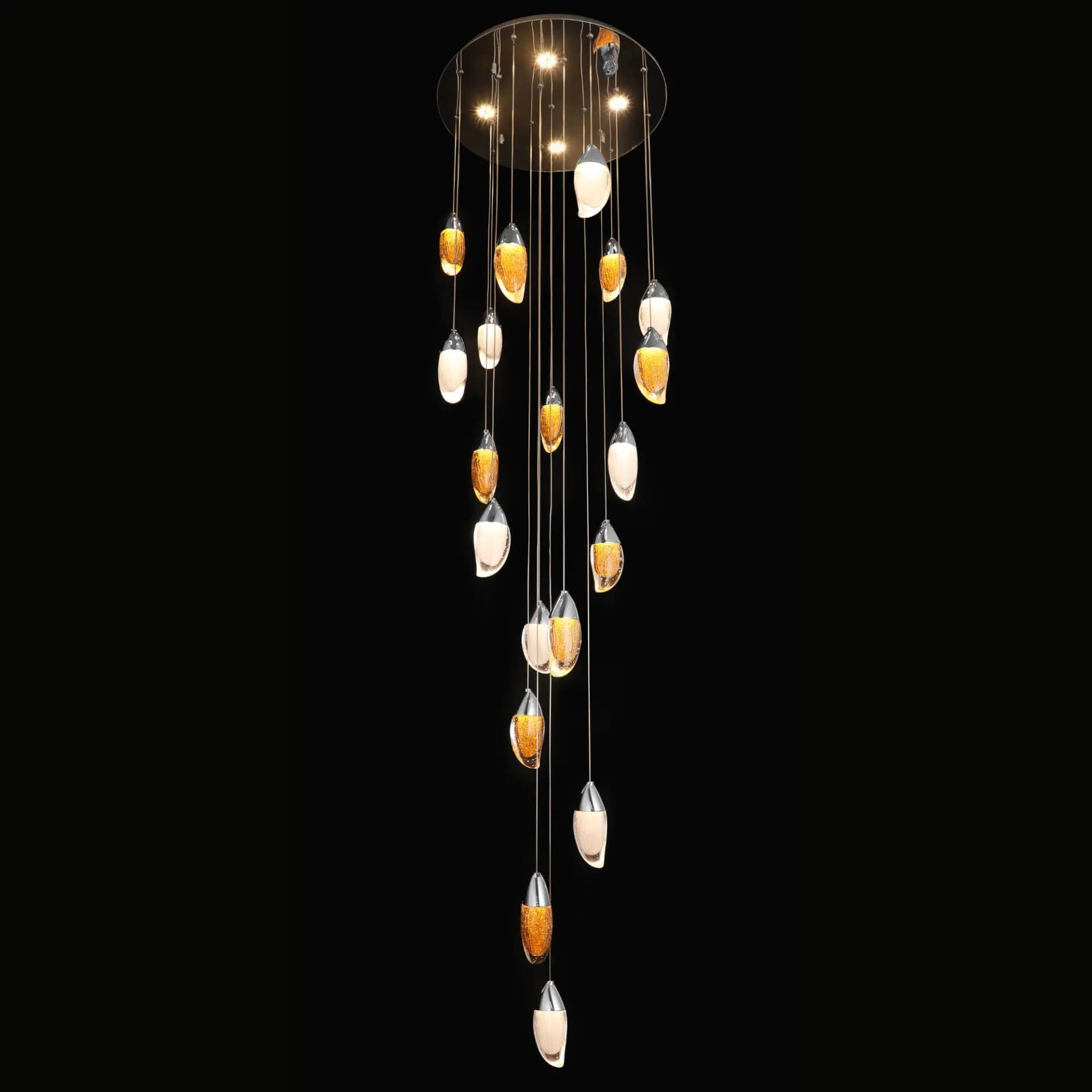 Modern Crystal Cluster Chandelier - CH263/19C