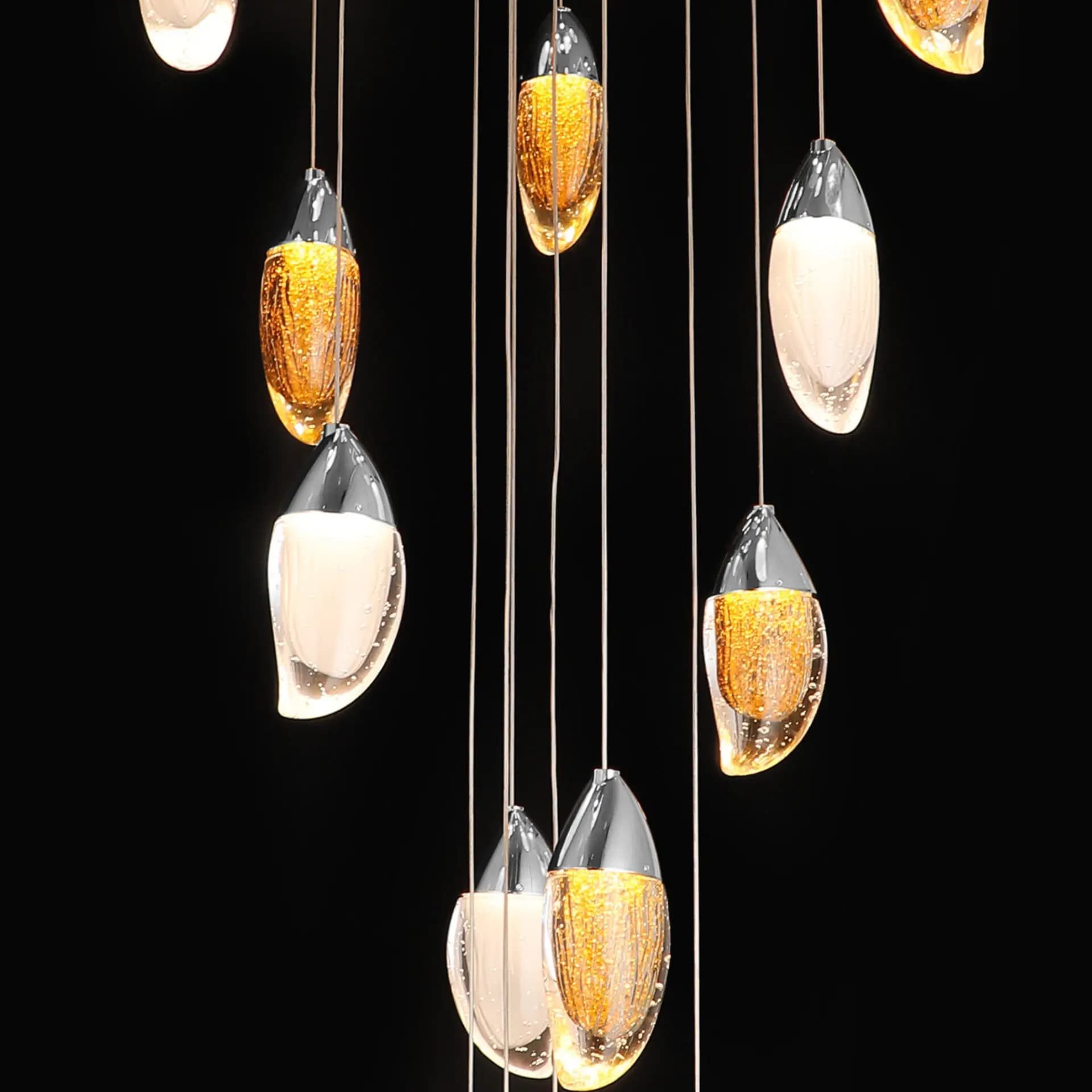 Modern Crystal Cluster Chandelier - CH263/19C