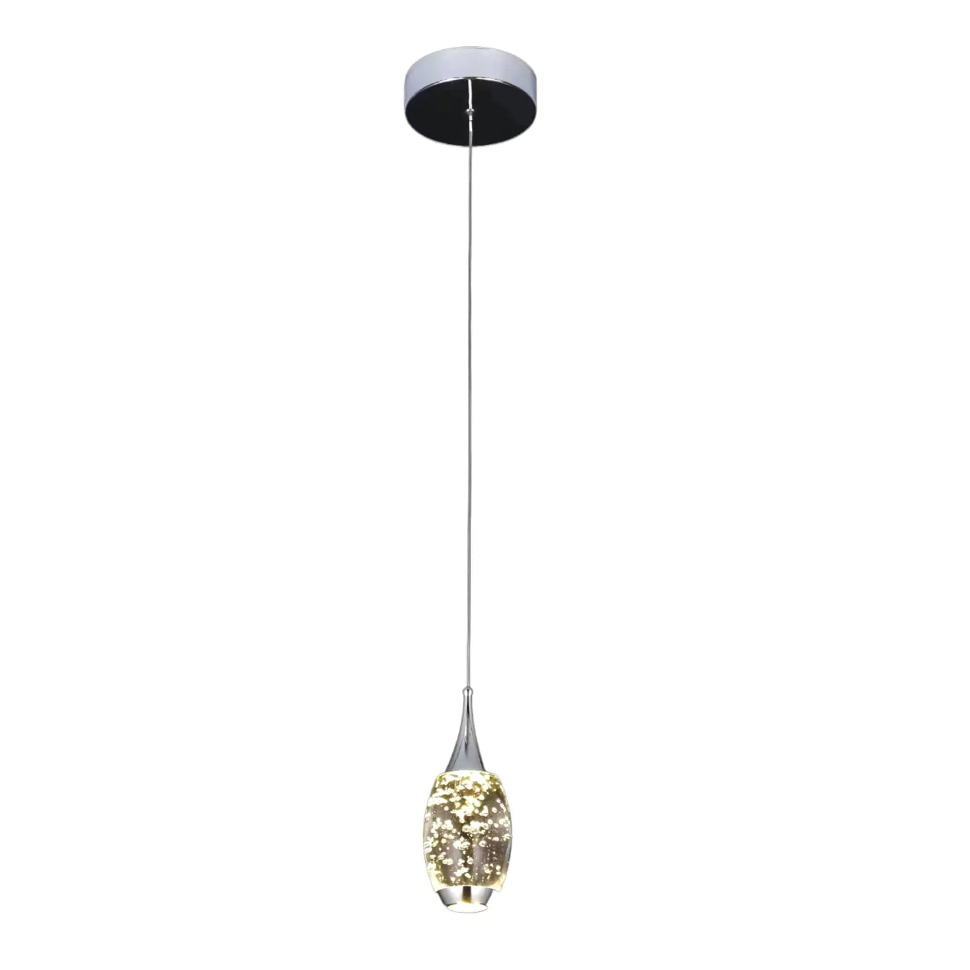 Teardrop Crystal Bubble LED Pendant Light - CH205-1C