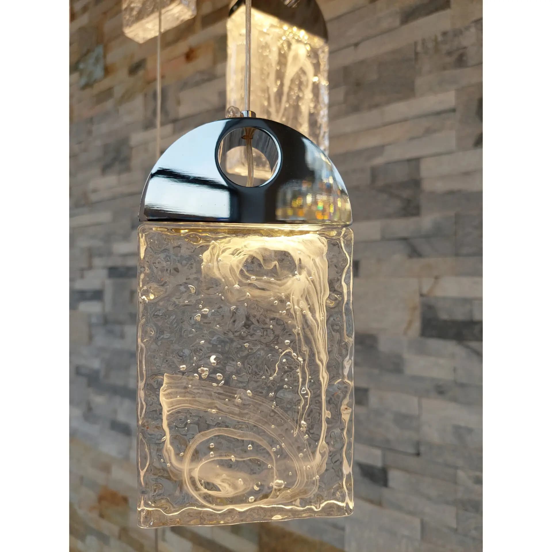 Modern Crystal Cluster Chrome Chandelier - CH264/19C