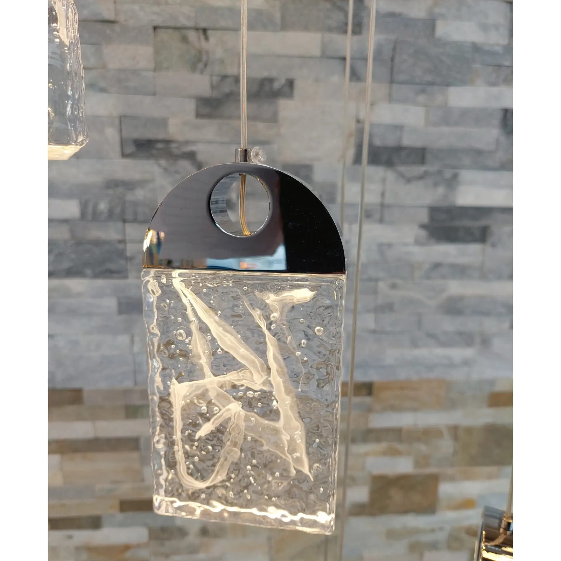 Modern Crystal Cluster Chrome Chandelier - CH264/19C