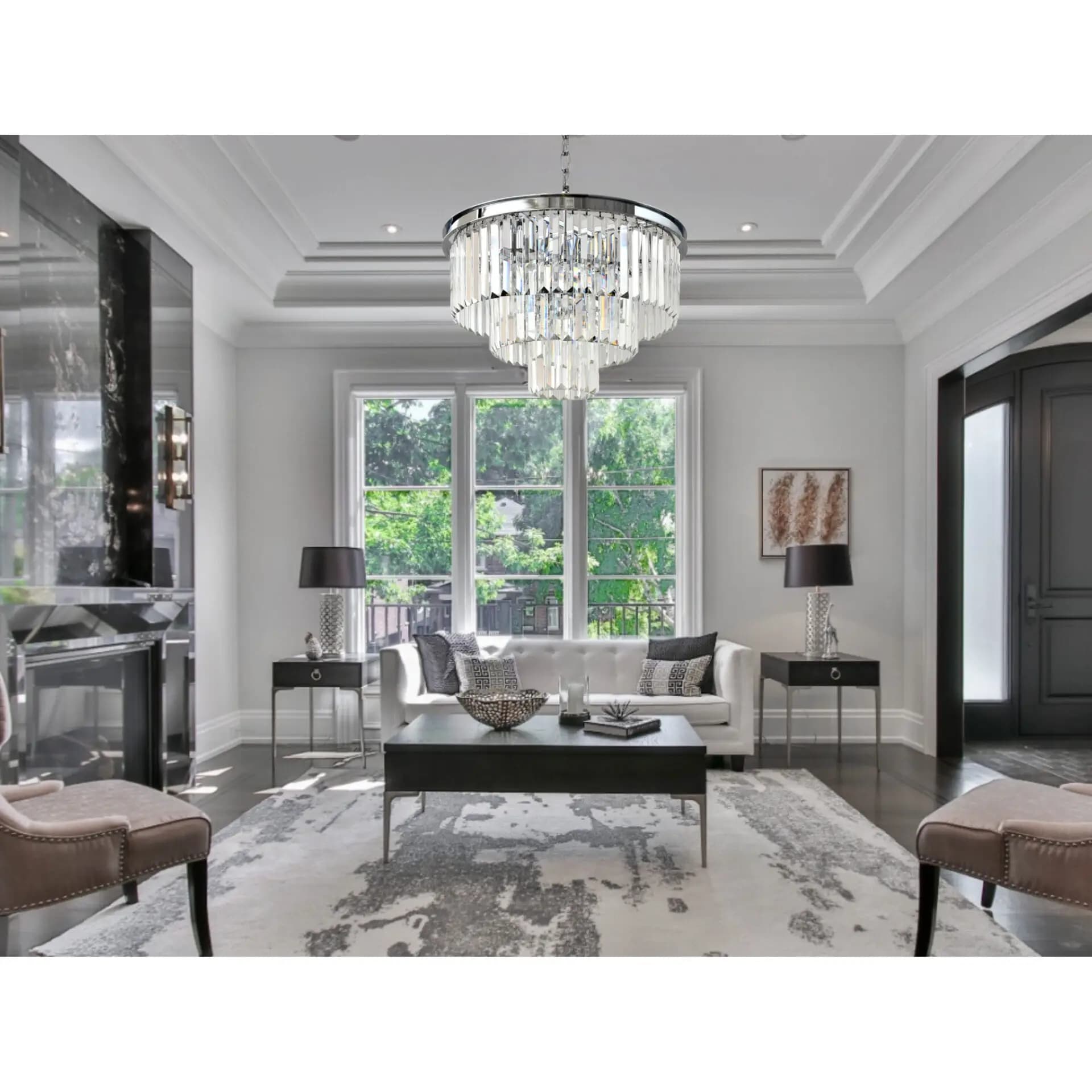 Modern Tiered Crystal Ceiling Chandelier - CH02/18C-800