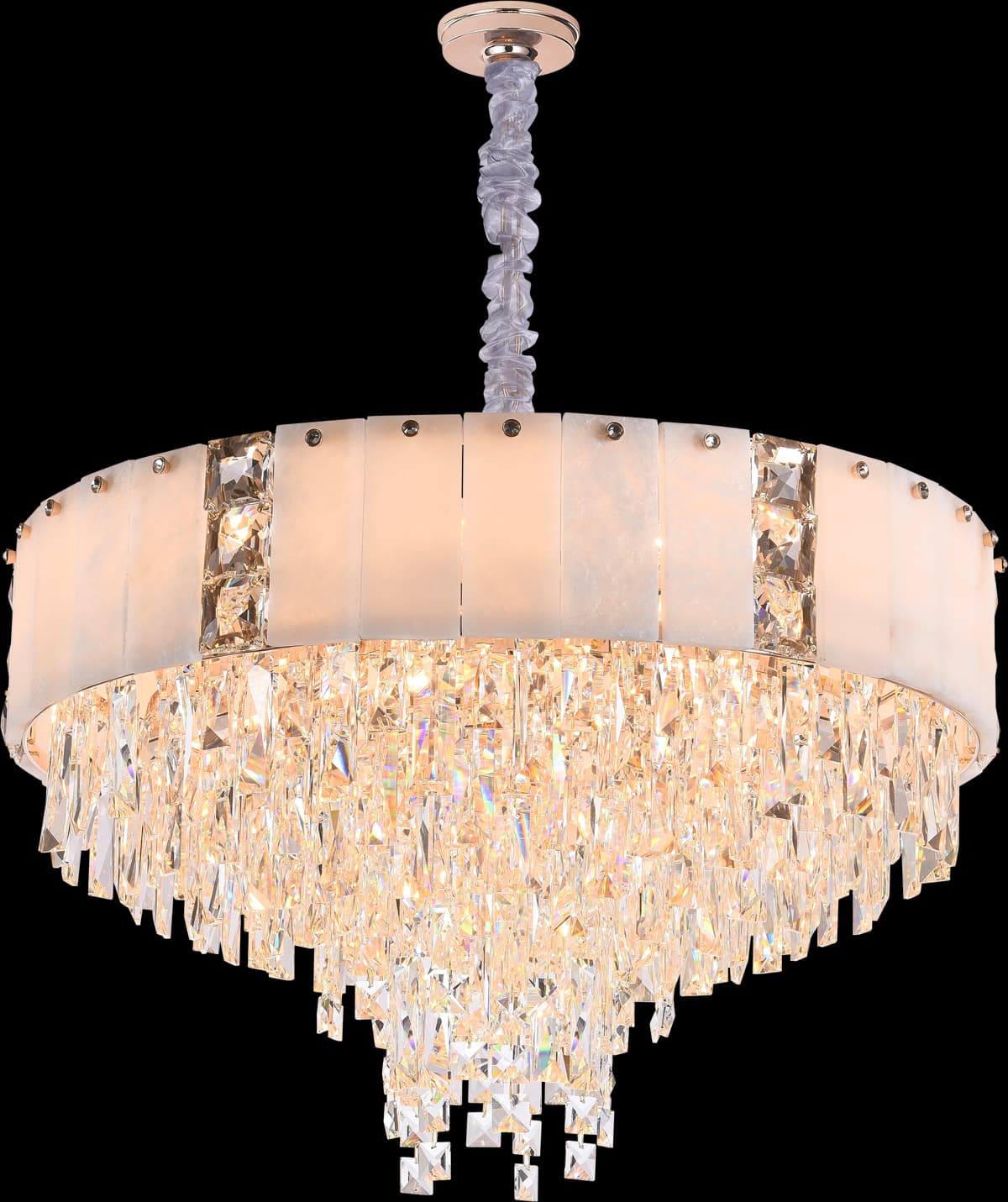 Elegant Ceiling Crystal Chandelier CH25/15G-600