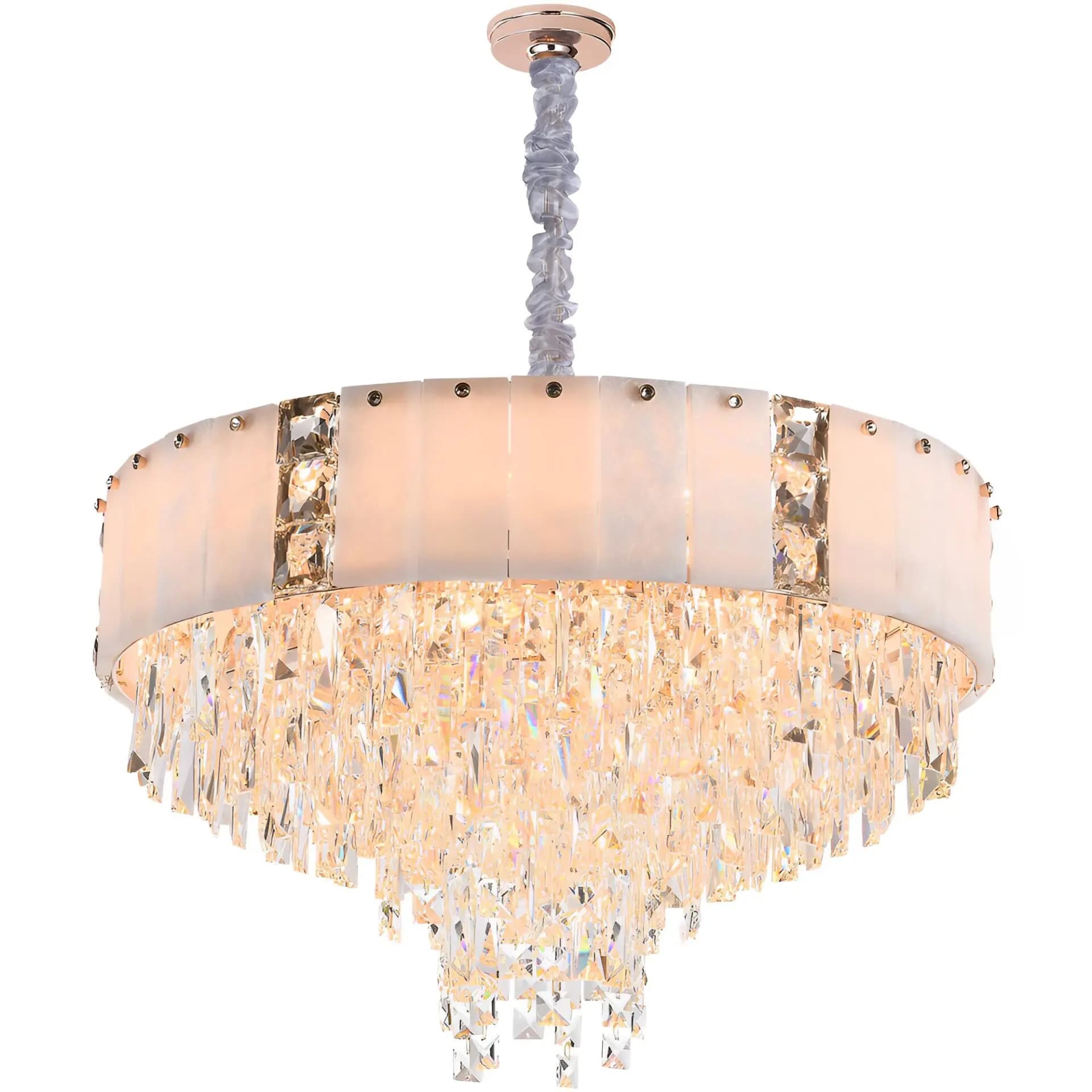 Elegant Ceiling Crystal Chandelier CH25/15G-600