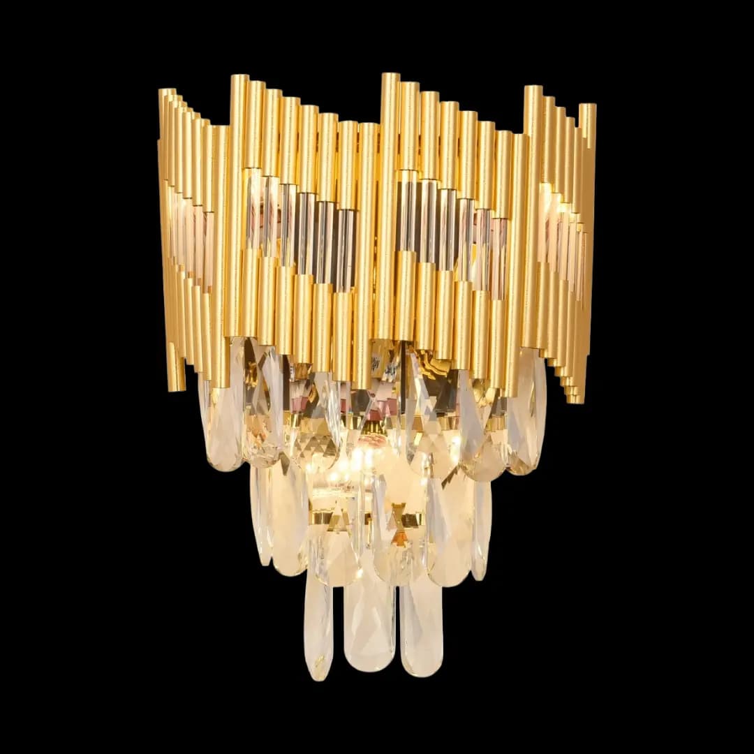 Luxurious Gold Crystal Wall Light CH43/3G