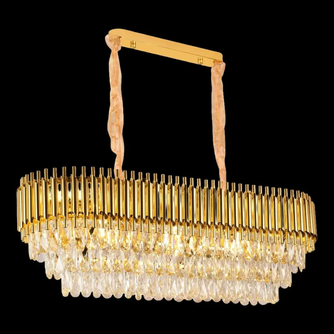 Luxurious Gold Round Crystal Chandelier CH44 Dinning