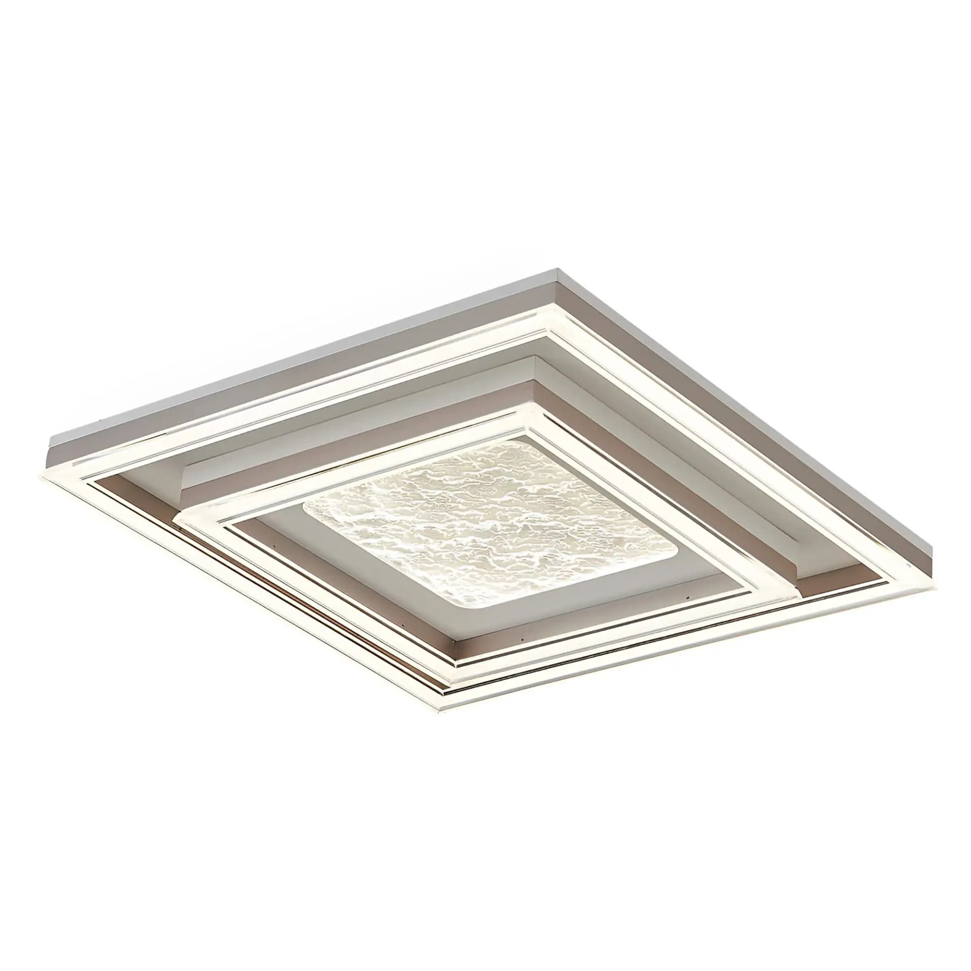 Modern Two-Layer Square Flush Ceiling Chandelier CP155