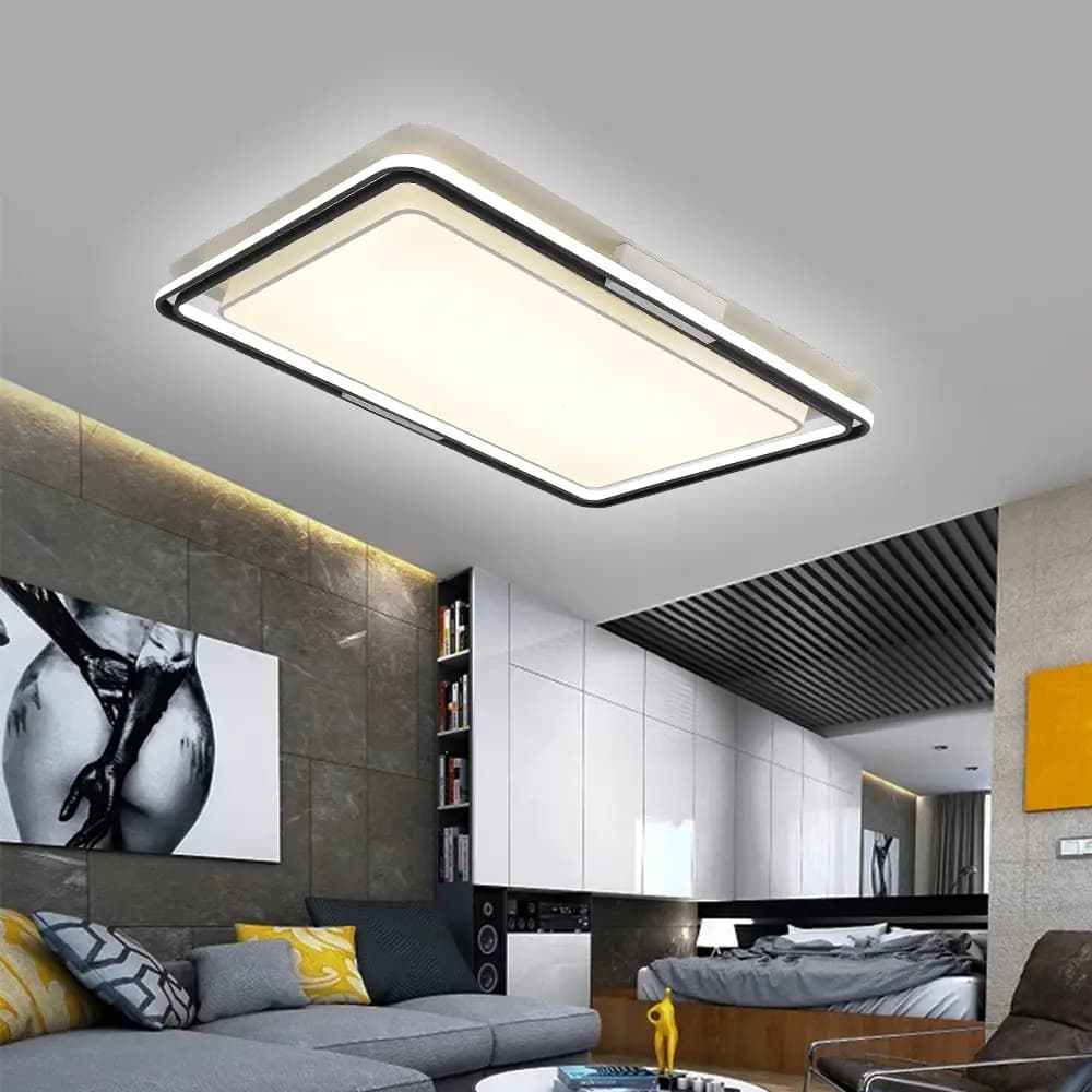 Modern Minimalistic Rectangle Flush Ceiling Light CP163
