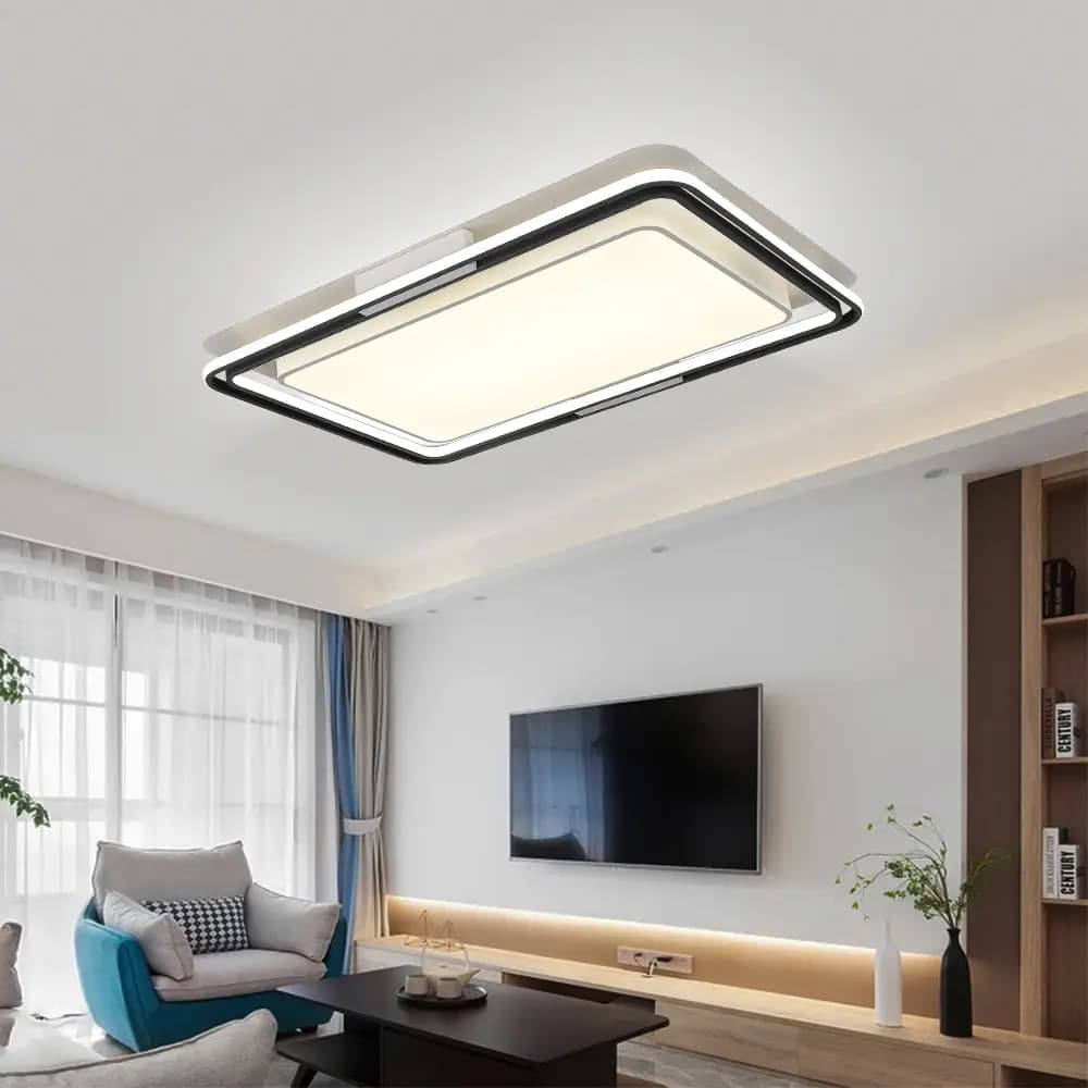 Modern Minimalistic Rectangle Flush Ceiling Light CP164